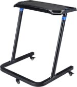 Adjustable Bike Desk - Rolling Laptop Cart for Stationary Bike or Trainer - Exercise While Working or Watching TV - Standing Desk - Image 2