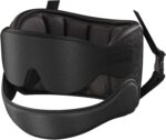 Airplane Pillow Combo with Chin Strap, Travel Pillows for Airplanes with Sleep Eye Mask, Plane Pillow for Long Flights, Car Road Trip, 360° Headrest, Stop Bobblehead, FSA HSA Eligible, Black - Image 2