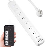BN LINK Smart Plug Power Strip，Surge Protector with 6 Individually Controlled Smart Outlets, 4 USBs (incl. 20W USB-C), Compatible with Alexa and Google Home - Image 2