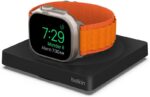 Belkin Apple Watch Charger - Fast Wireless Charging Pad - Travel Charger with Nightstand Mode W/USB-C Cable Included for Apple Watch (Compatible with All Models) - Black - Image 2
