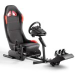 DIWANGUS Racing Simulator Cockpit Steering Wheel Stand with Seat Gaming Chair Sim Racing Cockpit for G29 G920 G923 G27 G25 T248X T248 T300RS T150 458 TX Xbox PS4 PS5 PC Accessories - Image 2