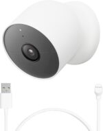 Google Nest Cam Outdoor or Indoor, Battery - 2nd Generation - 1 Pack with Extra Replacement Cable - Image 2