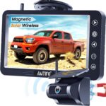 Magnetic Solar Wireless Backup Camera - Voice-Controlled, No-Drill Installation, 5-Inch HD1080P Screen, Long Battery Life, Night Vision, Anti-Interference 2.4GHz Signal for Trucks, RVs, Trailers - Image 2
