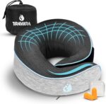 Neck Pillow Airplane - Travel Neck Pillow - Airplane Pillow with 360° Memory Foam Neck Support - Travel Pillow for Sleeping - Travel Pillows for Airplanes - Image 2