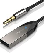 PALOVUE aptX Bluetooth 5.0 Receiver with Qualcomm CSR Wireless Car Kit for Music Streaming and Hands-Free Calling for Car Home Stereo with 3.5mm Aux Port No Charging Needed LinkFlow - Image 2
