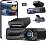 Pelsee P1 Duo 4K Dash Cam Front and Rear, 64GB SD Card, 4K+1080P Dual Dash Camera for Cars, Wi-Fi & App Control, 1.5’’IPS Display Car Camera, Voice Control, Night Vision, 24H Parking Mode, G-Sensor - Image 2