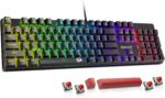 Redragon Mechanical Gaming Keyboard Wired, 11 Programmable Backlit Modes, Hot-Swappable Red Switch, Anti-Ghosting, Double-Shot PBT Keycaps, Light Up Keyboard for PC Mac - Image 2