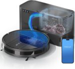 Robot Vacuum Powerful Suction: Robot Vacuum Cleaner with Self-Empty Base Storing up to 85 Days of Dust - Wi-Fi/App/Alexa Control - Robotic Vacuum Ideal for Hard Floors, Pet Hair （Black） - Image 2