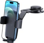SYNCWIRE Car Phone Holder for Universal Dashboard [Super Stable] Car Phone Mount Foldable Aluminum Alloy Arm for iPhone 16 15 14 13 12 Series & All Phones - Image 2