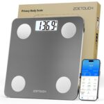 Smart Scale with BMI Body Fat Muscle Mass Bluetooth Digital Privacy Bathroom Scale for Body Weight Weighing Machine for People with App, Anti-Peeking Screen Invisible Outside 6Ft - Image 2