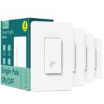 TREATLIFE Smart Switch 4 Pack, 2.4Ghz WiFi Light Switch Single-Pole, Neutral Wire Required, Works with Alexa, Google Home and SmartThings, Smart Home Remote Control, FCC Listed - Image 2