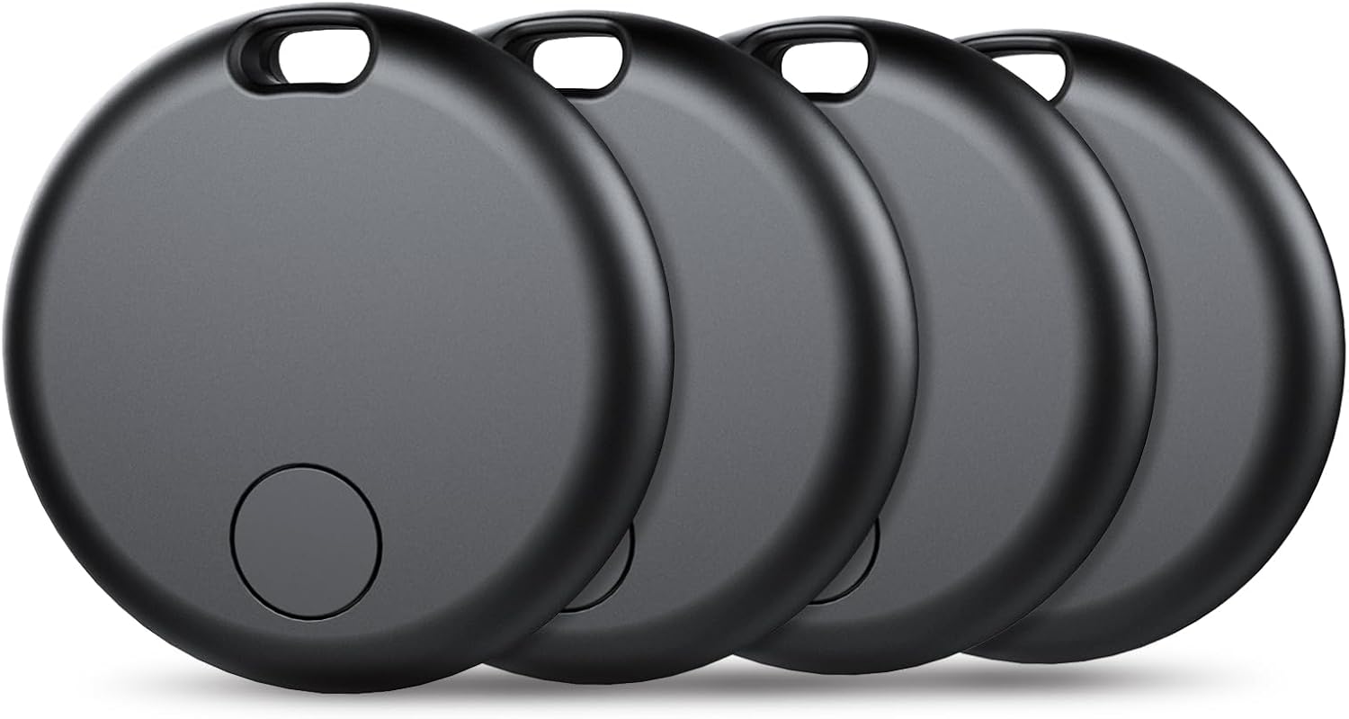 Tracker Air Tag-4 Pack: Smart Bluetooth Tracker, Item Finder Works with Apple Find My (iOS Only) App, Trakcer Tag Locator for Keys, Luggage, Satchel, Backpack etc. (Not for Android Devices) - Image 2