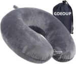 Travel Pillow 100% Pure Memory Foam Neck Pillow Airplane for Traveling,Car, Train,Napping,Traveling,Washable Cover (Grey) - Image 2