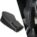 1 PC Car Shift Knob Gearshift Head Cover, PU Leather 360-degree Full-Surround Wear-Resistant Non-Slip Breathable Protective Cover, Suitable for Most Manual Transmission Cars (Black) - Image 2