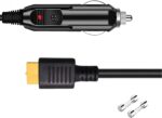 12V/24V Car Charger Cable Compatible for Ecoflow Delta/River Series Bluetti Bluetti EB55,Anker 757/767 and More XT60 Connector Solar Power Station,EF ECOFLOW Wave 2 Portable Air Conditioner DC Adapter - Image 2