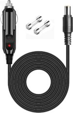 12V/24V Car Charging Cable Compatible Anker Powerhouse 521 523 535 555 300 400 800 Portable Power Station Solar Generator Power Bank Car Charger Auto DC Adapter - Image 2