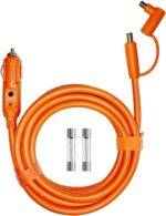 12V/24V Car Charging Cable DC7909/8020 14 AWG Cigarette Lighter Charger 2.5M(8.2FT), Compatible with Jackery Explorer 1000 V2/500/300/240, for BLUETTI AC180/EB3A/EB70S Portable Power Station - Image 2