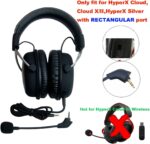 Replacement Microphone for HyperX Cloud, Cloud X/II,HyperX Silver Noise Cancelling Gaming Headsets 3.5mm Detachable Mic Rectangular Replacement Mic - Image 3
