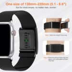 Elastic Breathable Nylon Band Compatible with Apple Watch and Whoop 4.0 Health Fitness Tracker, 38/40/41/42mm Soft Adjustable Replacement Strap for iWatch Series 10/9/8/7/SE/6/5/4/3/2/1/SE - Image 4