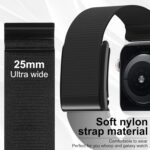 Elastic Breathable Nylon Band Compatible with Apple Watch and Whoop 4.0 Health Fitness Tracker, 38/40/41/42mm Soft Adjustable Replacement Strap for iWatch Series 10/9/8/7/SE/6/5/4/3/2/1/SE - Image 5