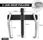 2 Jaw Gear Puller, Adjustable 10 Inches 2 Claw Pulley Flywheel Bearing Removal Tool, Internal External Separate Lifting Device Puller for Gears Pulleys, Car Accessories - Image 3