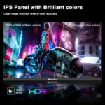 SANSUI 27 Inch WQHD 2560 x 1440 IPS Gaming Monitor, 180Hz 1ms Computer Monitor, DP 1.2 x2 | HDMI 2.0 x2 | VESA Mount, 120% sRGB HDR Eye Care Metal Stand (ES-G27F2Q, DP Cable Included) - Image 5