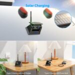 4 Magnetic Solar Wireless Backup Camera HD1080P 9" Loop Recording Monitor, Quad RV Rearview Backup Cameras Wireless System for Trailer RV Trucks, Built-in 9600mAh Solar Battery, BL904 - Image 4