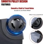 star cloud 21x14x9 Rolling Backpack with Wheels - Water-Resistant, 17.3" Laptop Compartment, Ideal Carry-On for Overnight Travel, College, Work - Wheeled Business Backpack for Adults - Image 6