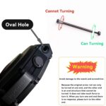 Screw Rod Fit for Amazfit T-Rex 3 A2322 Rugged/Military Watch 48mm, Stainless Steel Link Bar Replacement Screws with Screwdrivers Removal Tool for T-Rex3 Accessory (Black) - Image 4