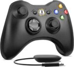 W&O Wireless Controller Compatible with Xbox 360 2.4GHZ Gamepad Joystick Wireless Controller Compatible with Xbox 360 and PC Windows 7,8,10,11 with Receiver (Black) - Image 3