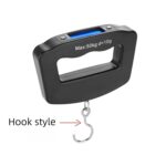 Portable Travel Luggage Electronic Scale, Digital LCD Hanging Box Weighing Scale 110 pounds/50 kilograms, Fishing, Luggage, Gifts (Hooks) - Image 3