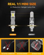 FAHREN 2024 Upgraded H1 Bulb, 1:1 Mini Size H1 Fog Light Bulbs, Plug and Play No Adapter Required Non-Polarity, Super Bright 6500K, IP68 Waterproof Pack of 2 - Image 5