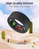 Silicone Ring Cover Compatible with Oura Ring Protector, Elastic Case for Oura Ring Gen 4/3 Working Out - Patent Protected (Black+Transparent, M for 11/12/13) - Image 4