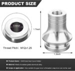 Car Shift Knob Boot Retainer, M12×1.25 Durable Aluminum Shift Boot Retainer Stick Shift Knob Adapter, Waterproof Rust-Proof Metal Manual Car Gear Shifter Lever Adapter Accessories (Silver) - Image 3