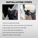 Car Shift Knob Boot Retainer, M12×1.25 Durable Aluminum Shift Boot Retainer Stick Shift Knob Adapter, Waterproof Rust-Proof Metal Manual Car Gear Shifter Lever Adapter Accessories (Silver) - Image 6