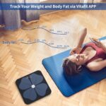 Vitafit Smart Body Fat Weight Scale for Body Composition Monitors, Weighing Professional Since 2001, Digital Wireless Bathroom Scale for BMI Fat Water Muscle with App,400lb, Black - Image 3