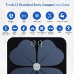 Vitafit Smart Body Fat Weight Scale for Body Composition Monitors, Weighing Professional Since 2001, Digital Wireless Bathroom Scale for BMI Fat Water Muscle with App,400lb, Black - Image 4