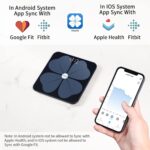 Vitafit Smart Body Fat Weight Scale for Body Composition Monitors, Weighing Professional Since 2001, Digital Wireless Bathroom Scale for BMI Fat Water Muscle with App,400lb, Black - Image 5