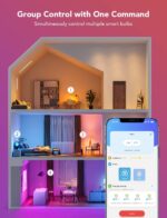 Govee LED Smart Light Bulbs, 1000LM Color Changing Light Bulb, Wi-Fi & Bluetooth Light Bulbs, Work with Alexa and Google Assistant, Dimmable RGBWW A19 75W Equivalent Smart Bulbs, 2 Pack - Image 4