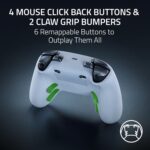 Razer Wolverine V3 Pro Wireless Gaming Controller: Licensed for Xbox Series X|S, Xbox One, Windows PC - 6 Remappable Buttons - Fast Triggers - Customizable Thumbsticks - Wired Tournament Mode - White - Image 4