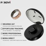 Smart Ring for Women Men- Sleep/Fitness/Stress/Heart Rate Tracker- Menstrual Records - 7 Days Battery Life - Wireless Charging - No APP Subscription - iOS & Android Compatible (Rosegold, 7) - Image 7