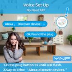 YNF Mini Smart Plug, Simple Setup with One Voice Command, Smart Plugs That Compatible with Alexa , Remote Control, Timer & Schedule, BLE Mesh Plug Requires Alexa Echo （4 Pack） - Image 3
