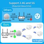 YNF Mini Smart Plug, Simple Setup with One Voice Command, Smart Plugs That Compatible with Alexa , Remote Control, Timer & Schedule, BLE Mesh Plug Requires Alexa Echo （4 Pack） - Image 5