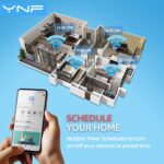 YNF Mini Smart Plug, Simple Setup with One Voice Command, Smart Plugs That Compatible with Alexa , Remote Control, Timer & Schedule, BLE Mesh Plug Requires Alexa Echo （4 Pack） - Image 8