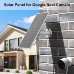 Solar Panel for Google Nest Camera, 5W Solar Power Charger for Nest Camera Outdoor or Indoor(Battery Version), 13.1Ft Fast Charging Cable, IP66 Waterproof, 2 Pack - Image 3