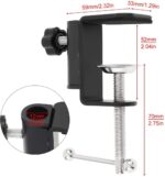 For Blue Yeti Microphone Boom Arm, YUZUHOME Adjustable Suspension Yeti X and Blue Yeti Nano Mic Stand with 3/8" to 5/8" And 3/8" to 1/4"Screw Adapter, Black - Image 4