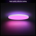 Philips Hue Datura Smart Ceiling Panel (Large Round 2.49 in x 22.60 in) White & Color Light, Bluetooth Compatible, Voice Control with Alexa, Apple Home & Google Assistant†? - Image 3