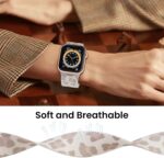 Delidigi Stretchy Bands Compatible for Apple Watch Band Women 40mm 38mm 41mm 42mm 44mm 45mm 46mm 49mm, Nylon Braided Straps for iWatch Series 10 9 8 7 6 SE 5 4 3 Ultra Ultra 2 - Image 5