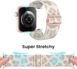 Delidigi Stretchy Bands Compatible for Apple Watch Band Women 40mm 38mm 41mm 42mm 44mm 45mm 46mm 49mm, Nylon Braided Straps for iWatch Series 10 9 8 7 6 SE 5 4 3 Ultra Ultra 2 - Image 6