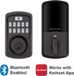 Kwikset 99420-003 Aura Bluetooth Programmable Keypad Door Lock Deadbolt Featuring SmartKey Security, Iron Black - Image 3
